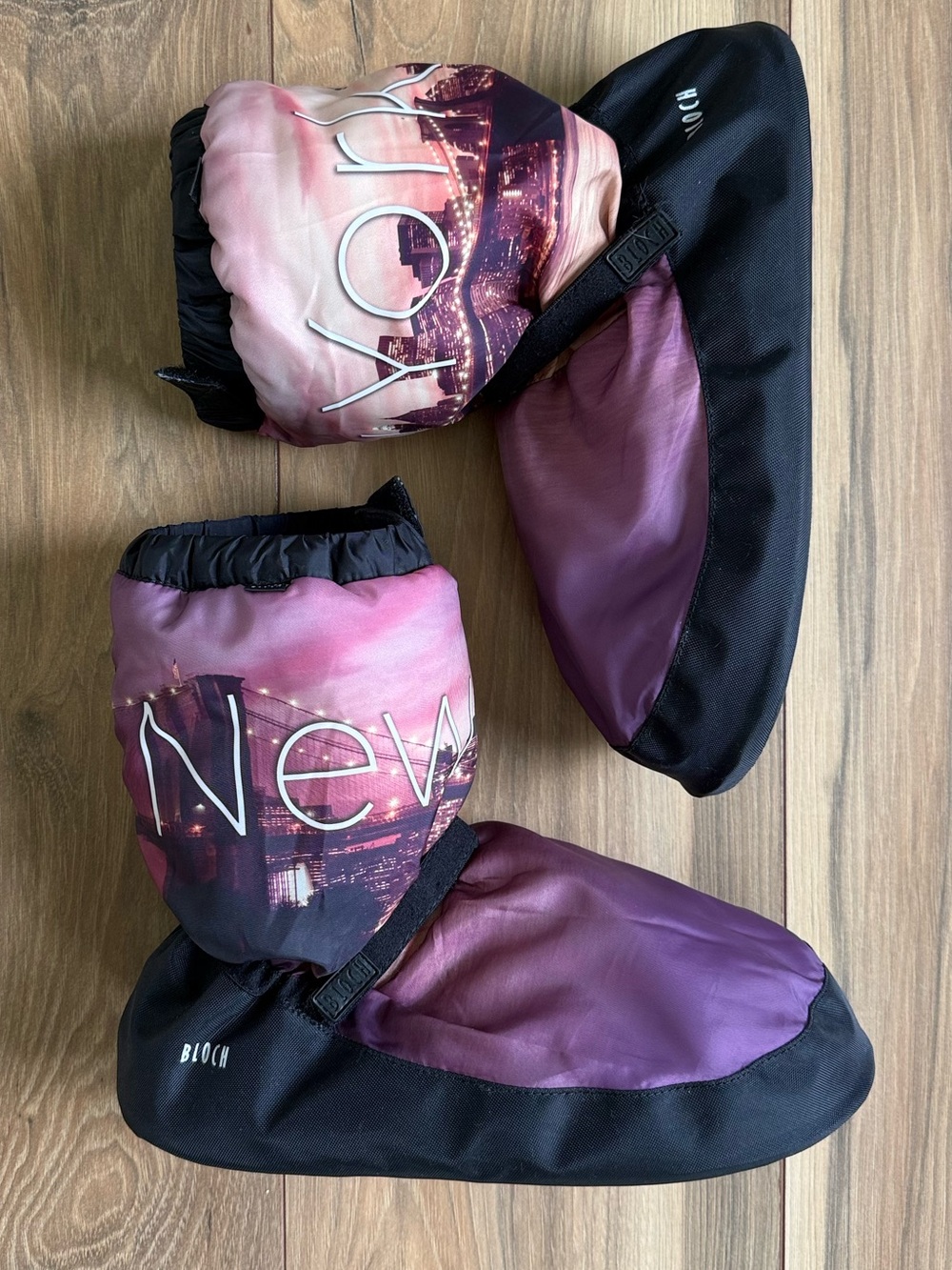 Bloch NYC Print Ballet Warm Up Booties Irina & Max Size M